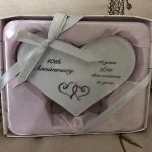 Russ 10th Wedding Anniversary Message Plaque